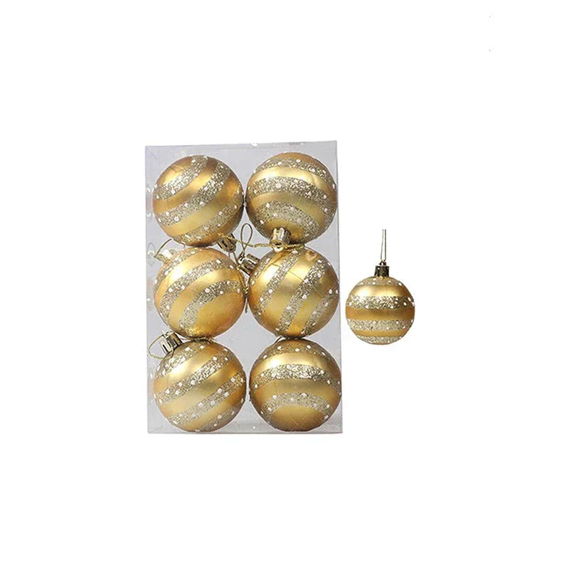 Elegant Snowflake Christmas Baubles Set – High-Quality Christmas Ornaments in Red, White, and Gold, Perfect for Festive Tree Decoration at Christmas