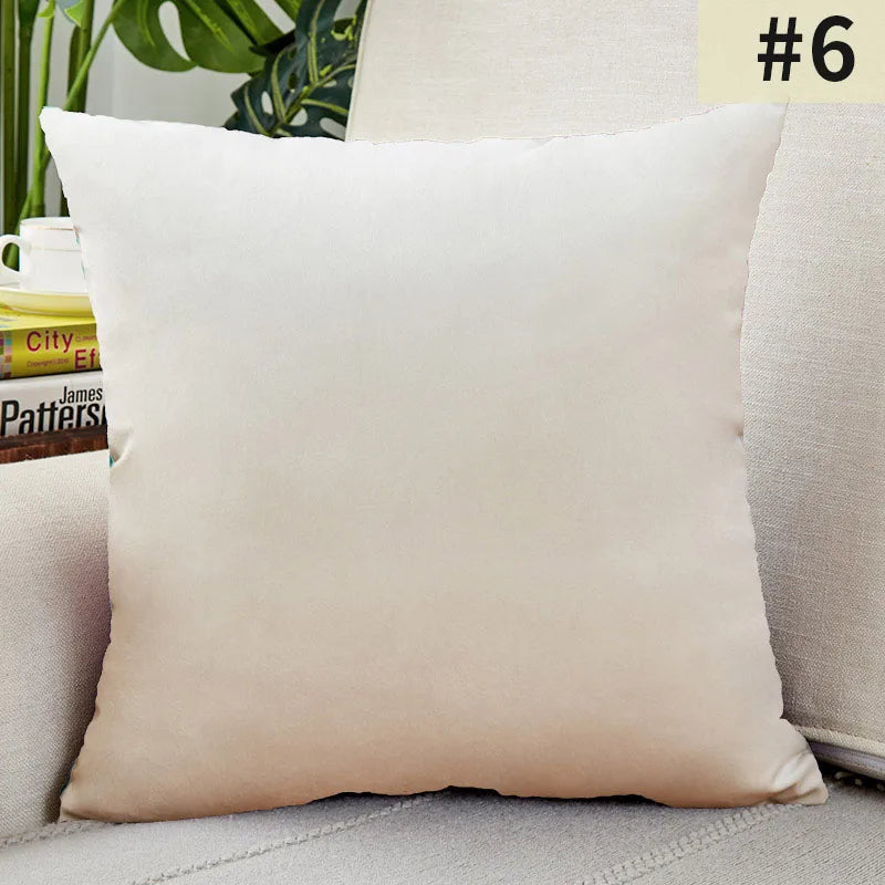 Simple Velvet Cushion Cover – Stylish Pillowcase for Living and Bedroom Decoration