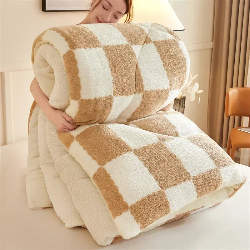 Extra Thick Cozy Quilt Winter Weighted Blanket