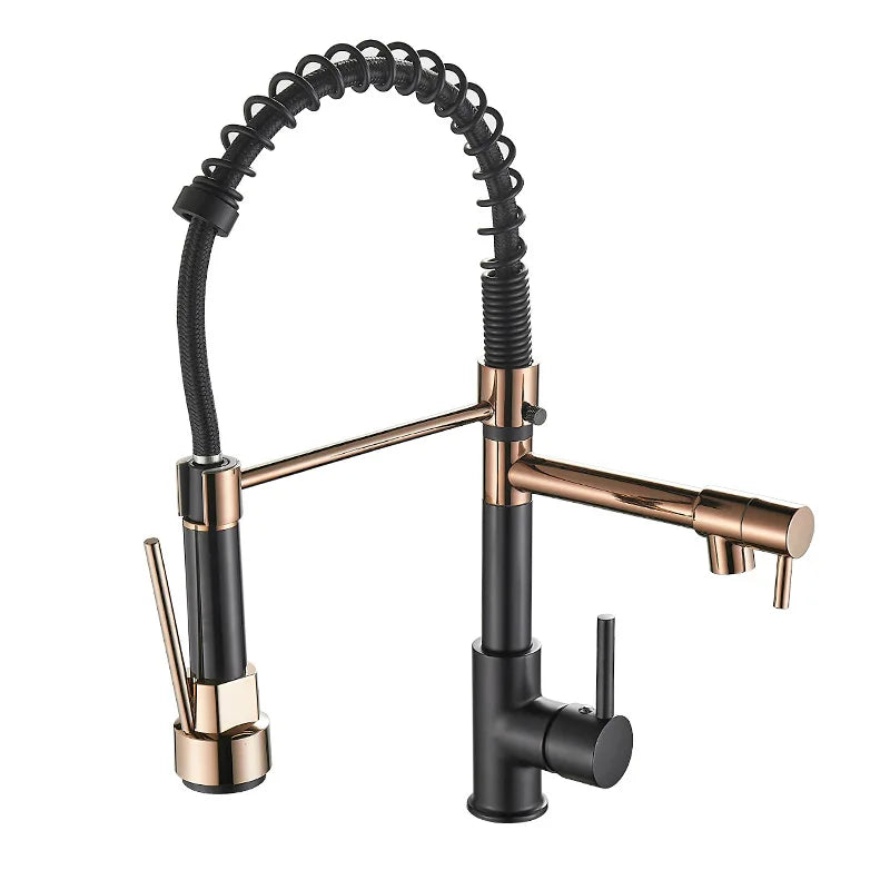 Faucet with Double Outlet – High-Quality Faucet for Flexible Washing, Easy Installation, Ideal for Modern Kitchens, Swiveling and Durable