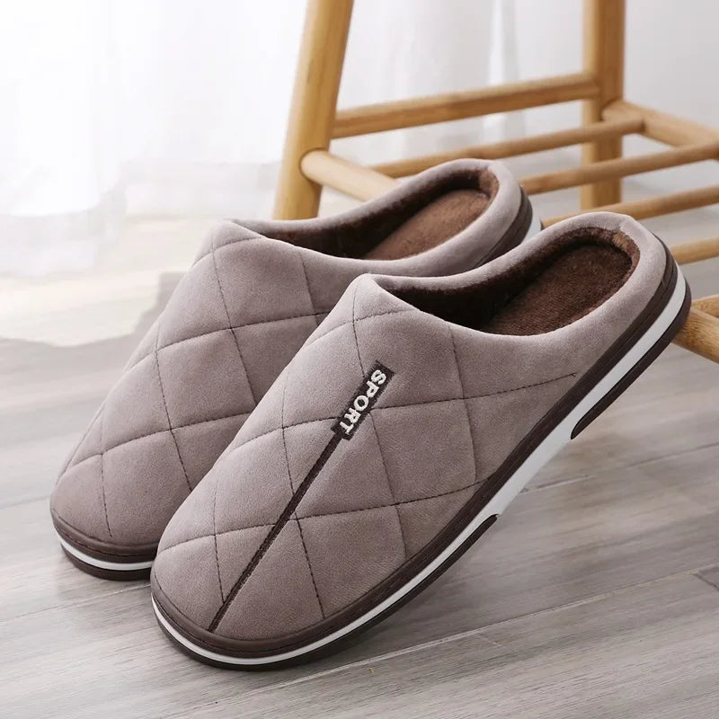 Comfortable Slippers for Men in Large Sizes – Padded, Warm Slippers for Cozy Winter Comfort