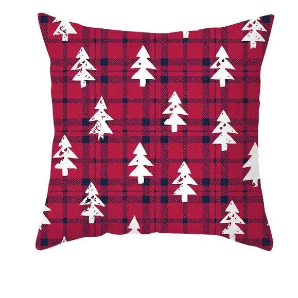 Christmas Cushion Covers Set – Elegant Christmas Decoration for Sofa and Living Room, Festive Cushion Covers 45x45 cm, High-Quality Cotton