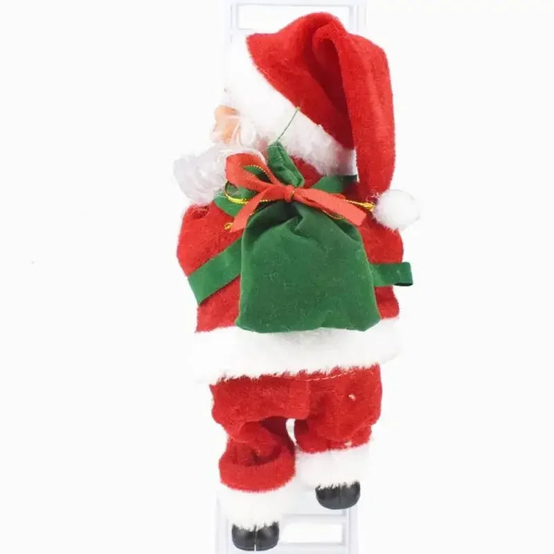 Santa Claus on Ladder – Funny Climbing Christmas Decoration for Home