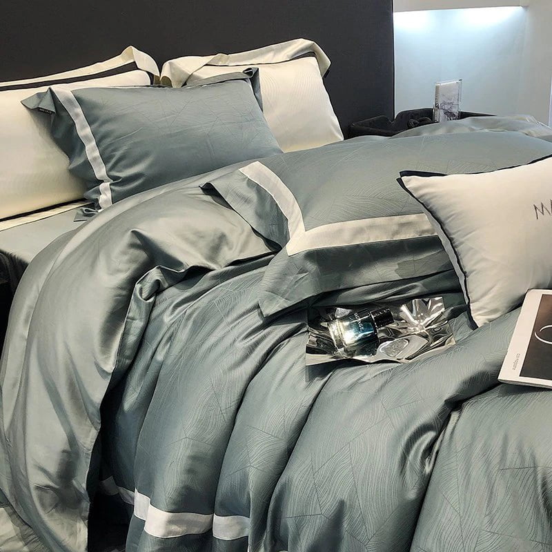 Luxurious Duvet Cover Set Made from 100% Egyptian Cotton - High-Quality Bedding for Ultimate Sleep Comfort