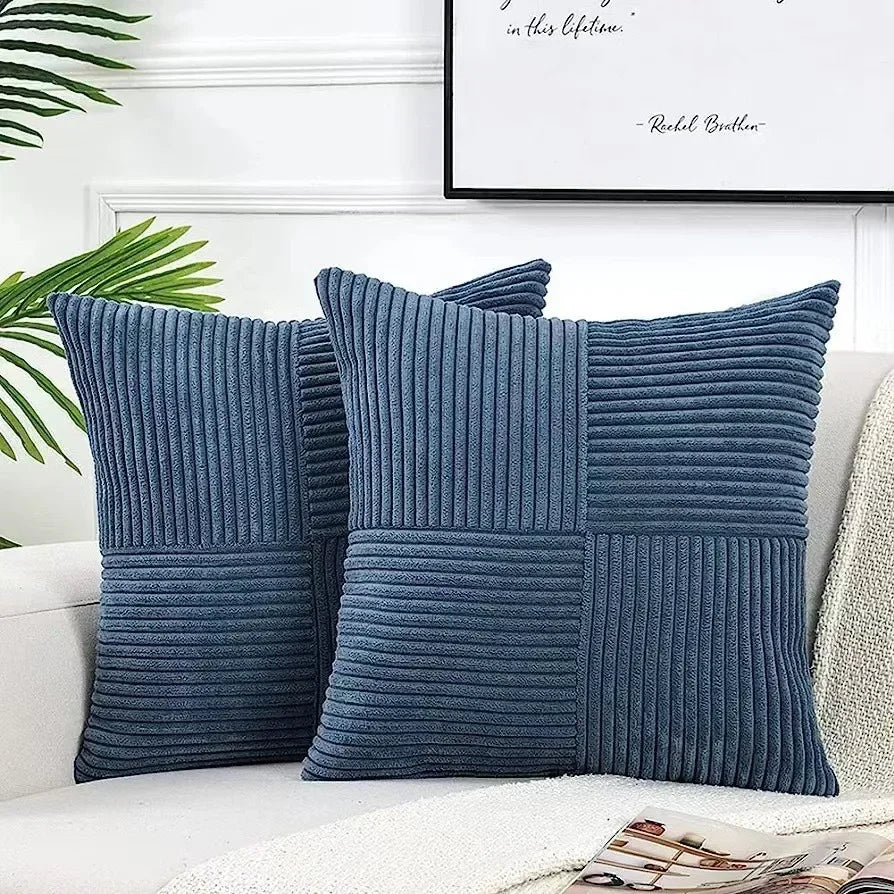 Soft Cord Pillow Cover for Sofa and Living Area – Decorative Cord Cushion Cover for a Cozy Home