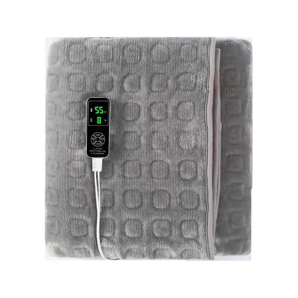 Electric Heating Blanket 220V – Soft Cozy Blanket with Temperature Controller, Safe Heating Pad for Pleasant Warmth and Comfort on Cold Days