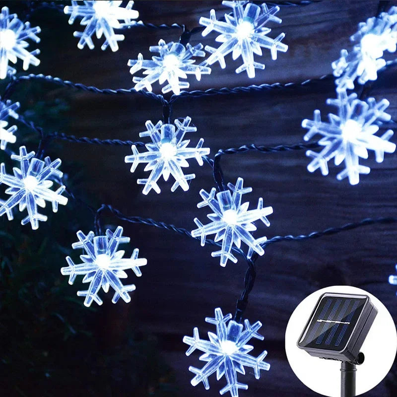 Solar-Powered LED Pine Cone String Lights – Christmas Lighting for Outdoor and Indoor