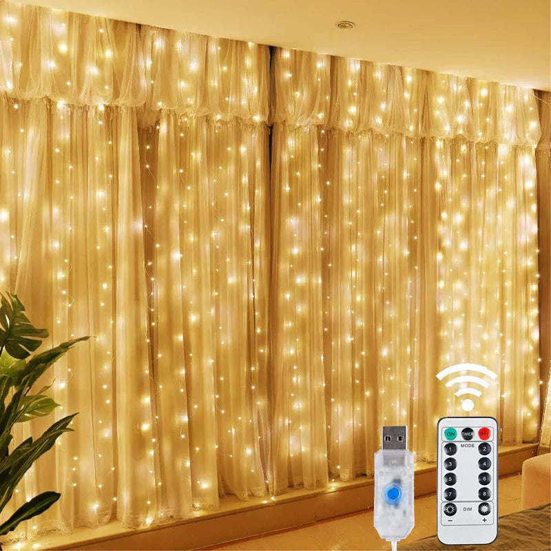 LED Curtain Lights – USB-Controlled String Lights for Windows and Room Decor