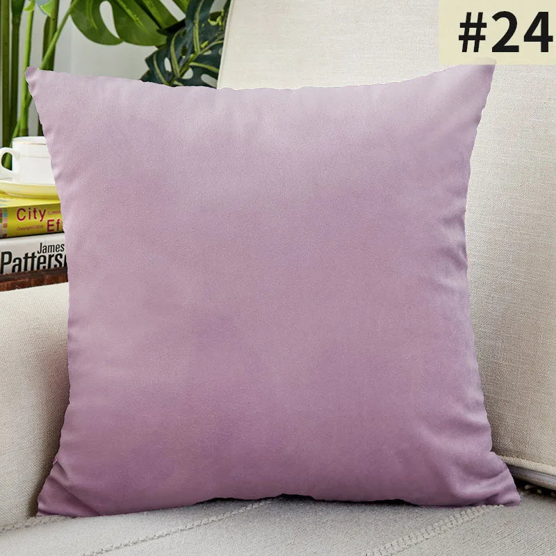 Simple Velvet Cushion Cover – Stylish Pillowcase for Living and Bedroom Decoration