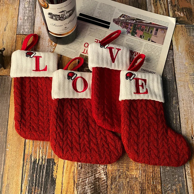 Christmas Stocking Decoration – Hangable Stockings for Festive Decoration