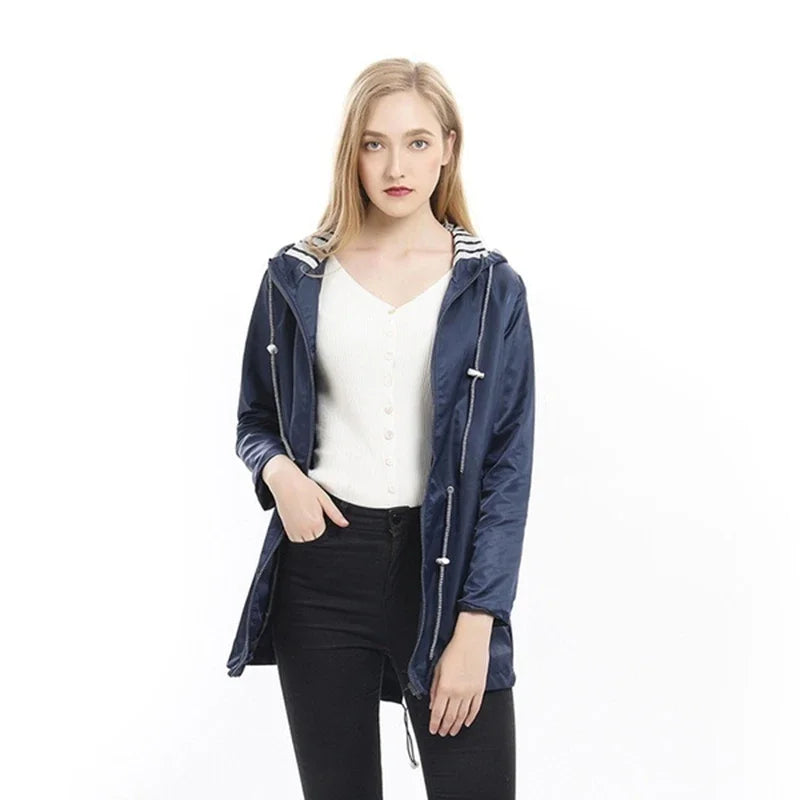 Women's Winter Zip Up Jacket | Hooded