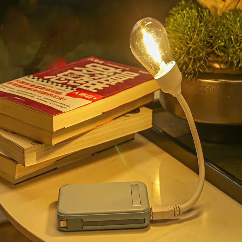 USB LED Rotating Night Light – Flexible Reading Light for On-the-Go