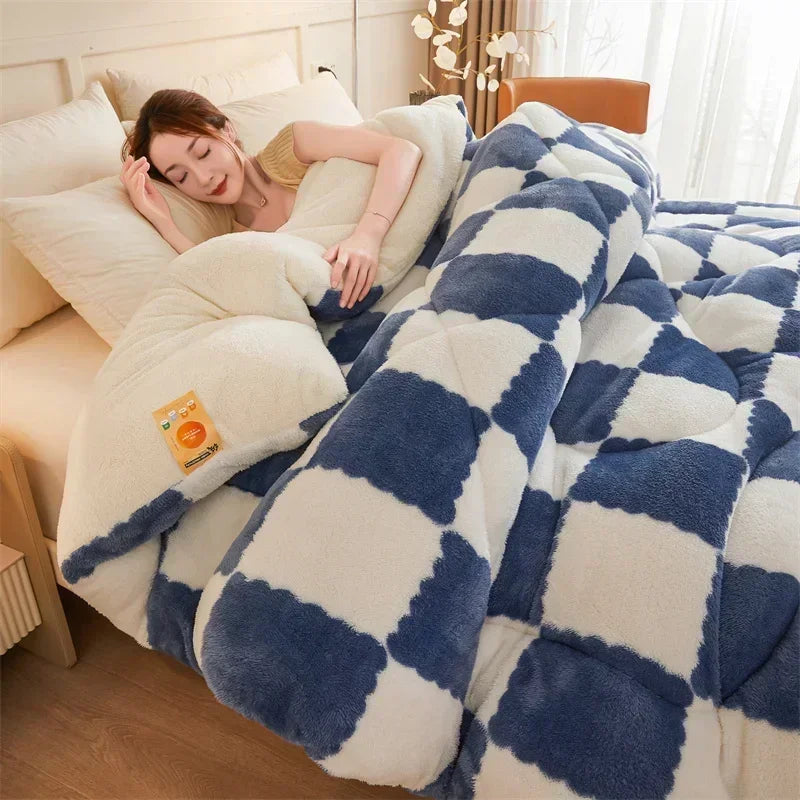 Extra Thick Cozy Quilt Winter Weighted Blanket