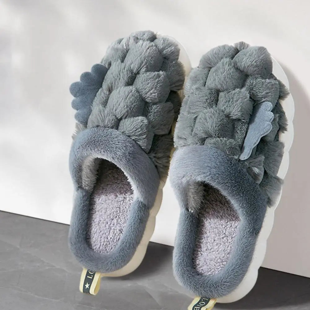 Warm Fluffy Slippers for Women – Cozy Slippers with Shared Heat, Non-Slip and Comfortable for Home, Perfect for Cold Winter Days