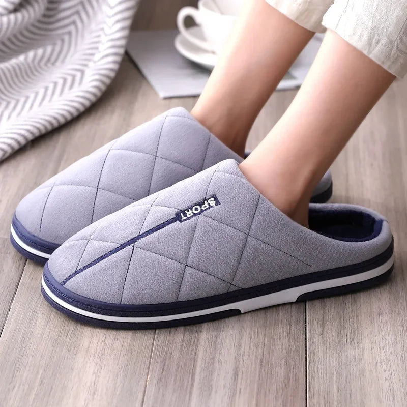 Comfortable Slippers for Men in Large Sizes – Padded, Warm Slippers for Cozy Winter Comfort