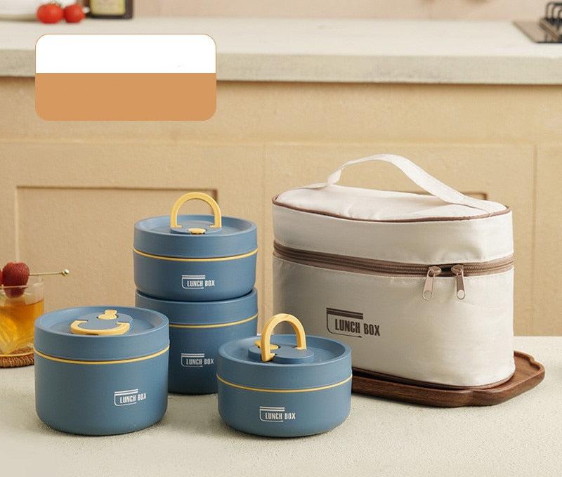 Insulated Lunch Box Set for Work & Travel – Keeps Food Warm, Leak-Proof and Compact