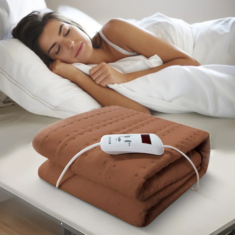 Electric Heating Blanket 220V – Cozy Heating Blanket with Automatic Temperature Regulation, Ideal for Bed and Sofa, Energy-Saving and Safe