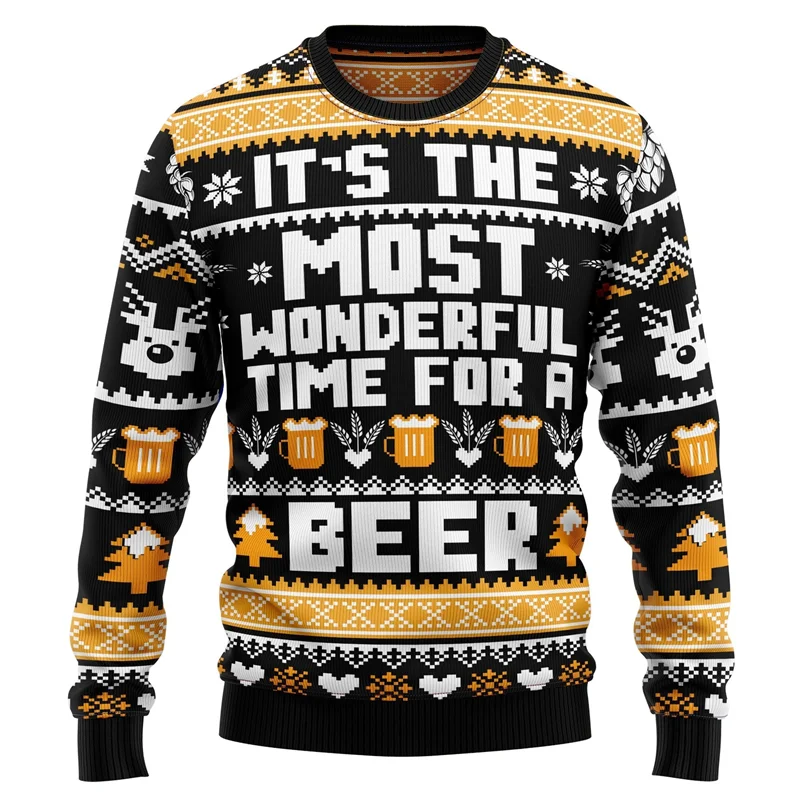Streetwear Long Sleeve Christmas Jumper | Round Neck