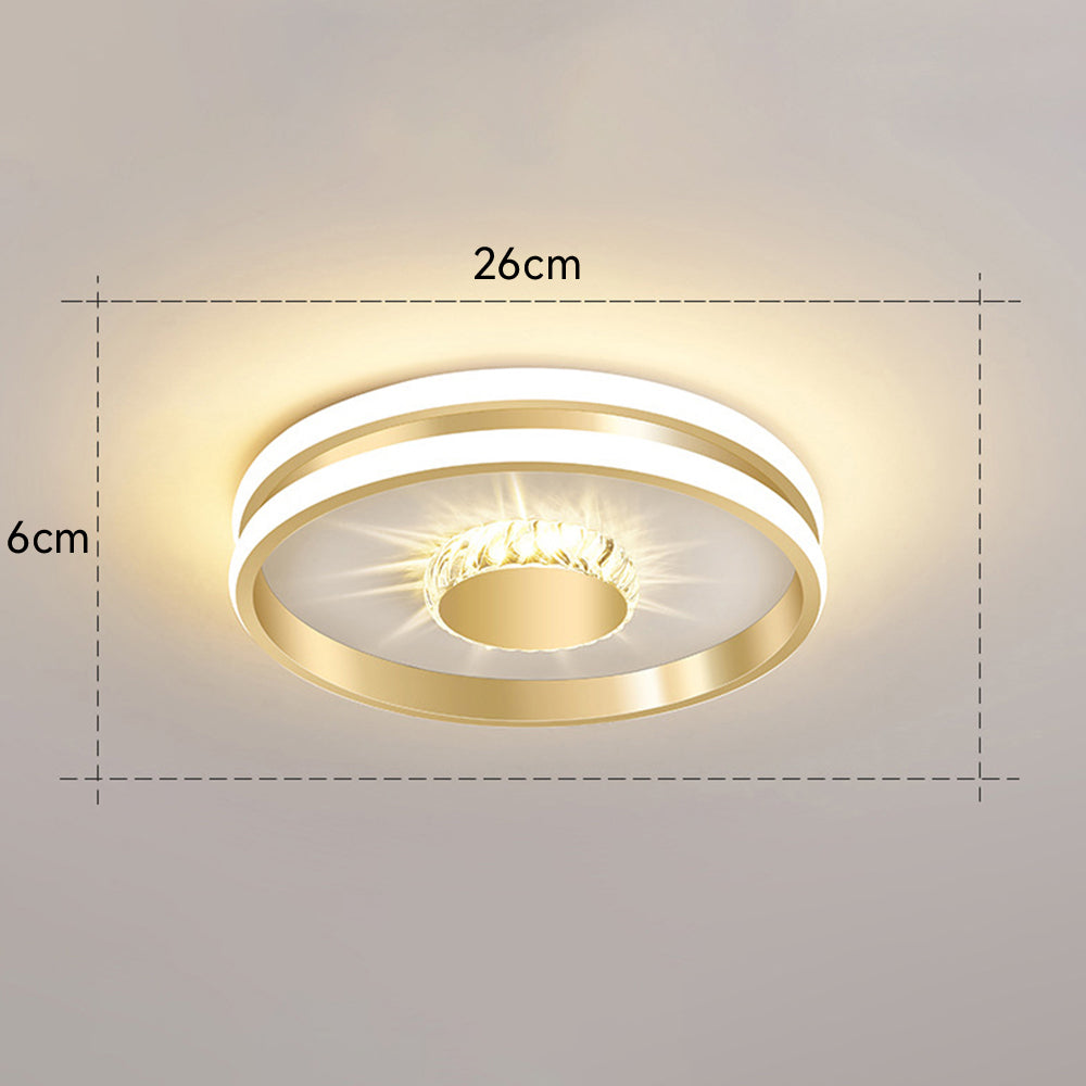 Gold-Finished LED Ceiling Light