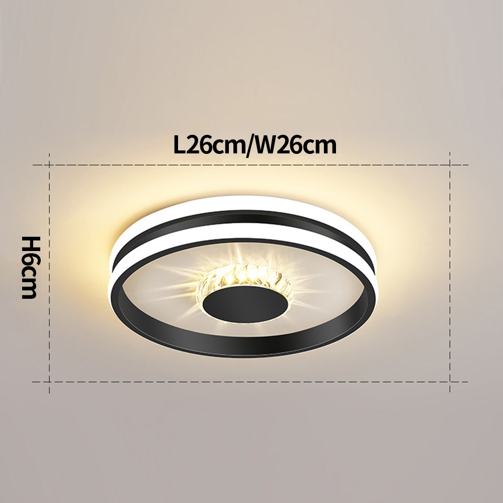 Gold-Finished LED Ceiling Light