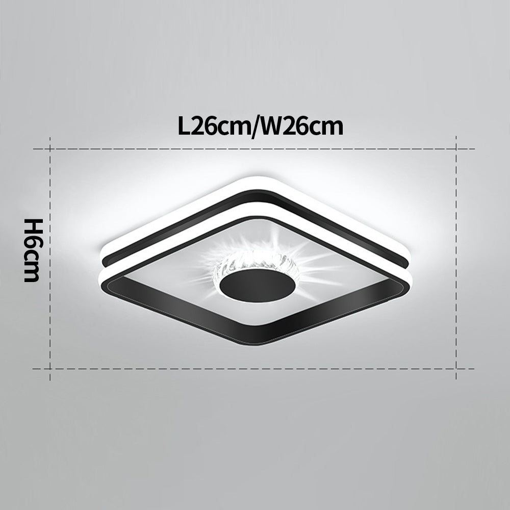 Gold-Finished LED Ceiling Light