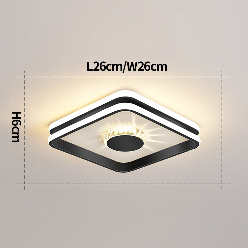 Gold-Finished LED Ceiling Light