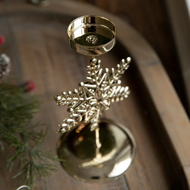 Christmas Candle Holders - Star and Christmas Tree Design for Festive Decoration