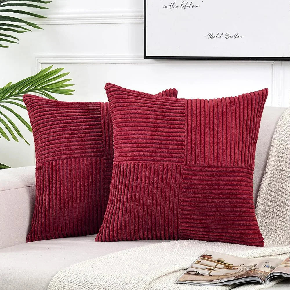 Soft Cord Pillow Cover for Sofa and Living Area – Decorative Cord Cushion Cover for a Cozy Home