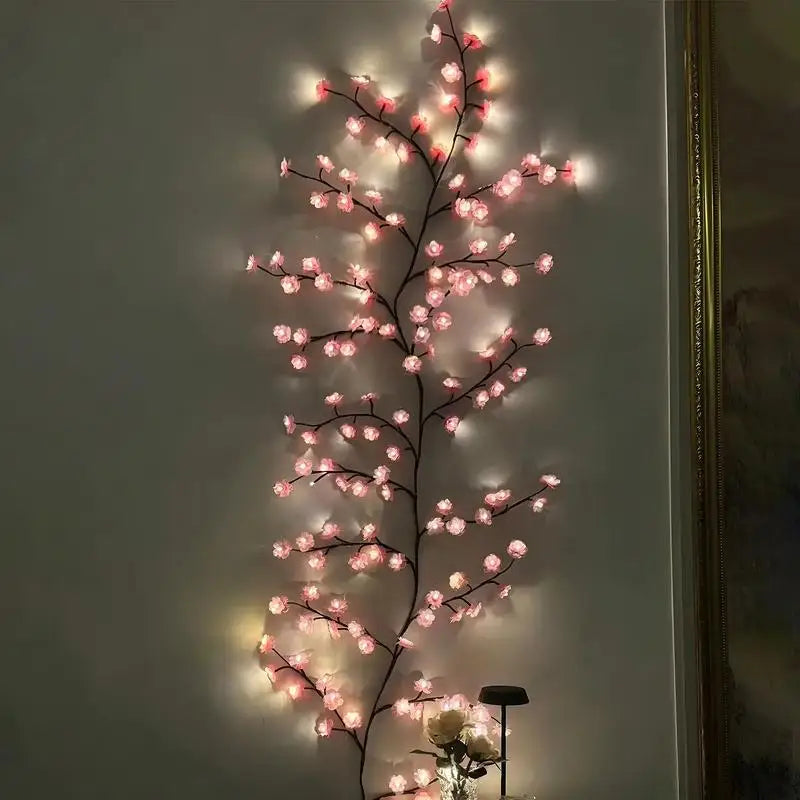 USB Decorative Light with Cherry Blossom Design – Mood Lighting for Home and Office