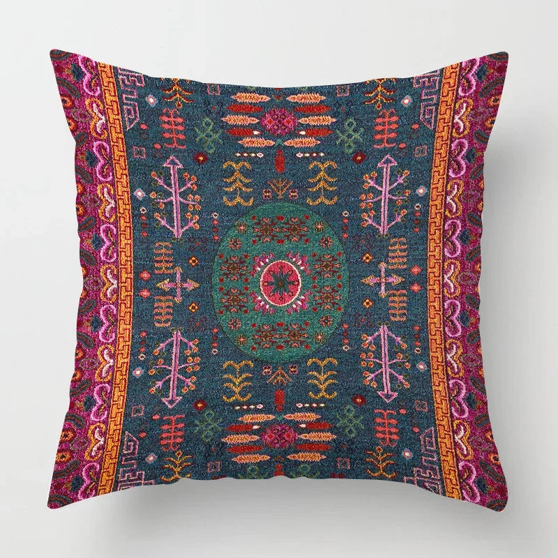 Moroccan Cushion Cover with Oriental Pattern – Decor for Living Room and Office, High-Quality Cushion Cover in Boho Style for Sofa and Seating Area