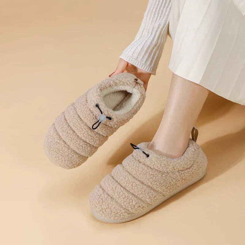 Soft Non-Slip Slippers for Men and Women – Fluffy, Warm Slippers with Non-Slip Sole for Comfort in Autumn and Winter