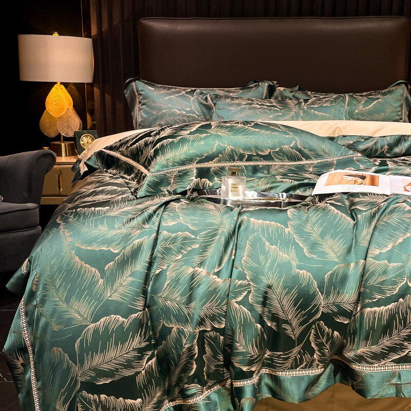 Luxurious Tropical Duvet Cover Made of Egyptian Cotton – Soft Sleep Comfort in Exotic Design