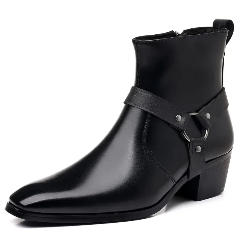 Men's Cowboy Chelsea Winter Boots | Pointed