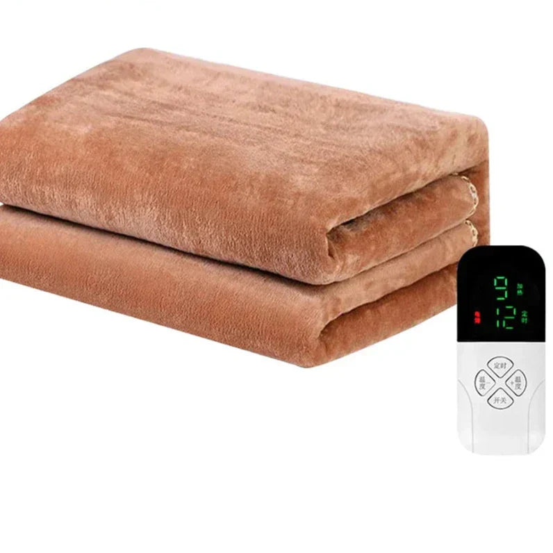 Electric Heating Blanket with Thermostat Control 220V – Intelligent Temperature Control for Even Warmth and Comfort on Cold Days