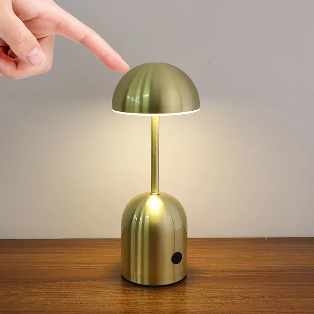 Portable Dimmable Table Lamp – LED Metal Design for Atmospheric Lighting