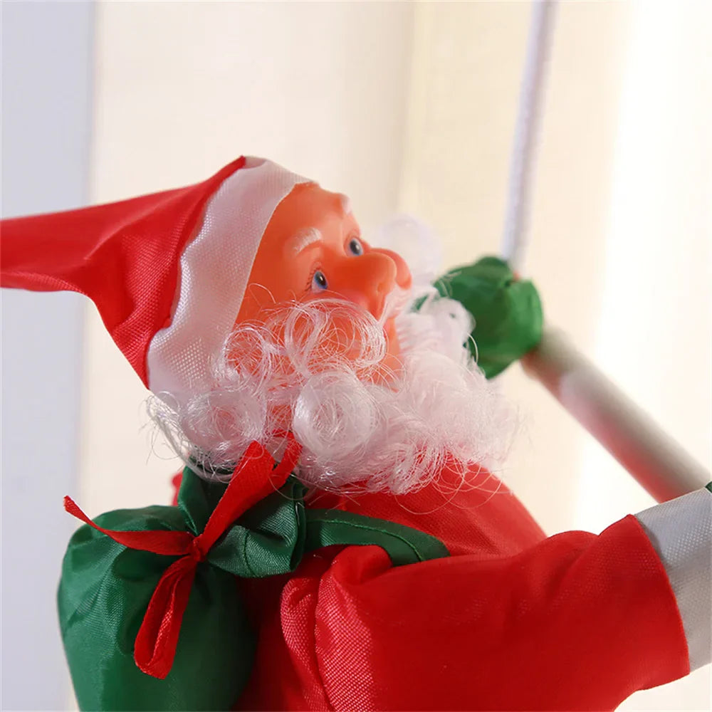 Climbing Santa Decoration Figure for Hanging – Festive Window Decoration for Christmas, Hanging Christmas Decor for Living Room and Windows