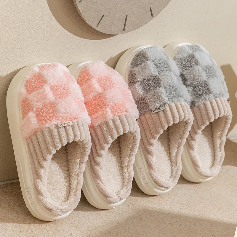 Unisex Winter Slippers – Cozy and Non-Slip Slippers for Men and Women, Warm Slippers for Cold Days