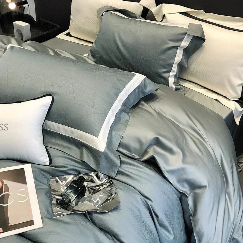 Luxurious Duvet Cover Set Made from 100% Egyptian Cotton - High-Quality Bedding for Ultimate Sleep Comfort