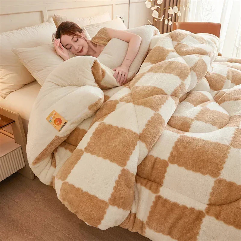 Extra Thick Cozy Quilt Winter Weighted Blanket