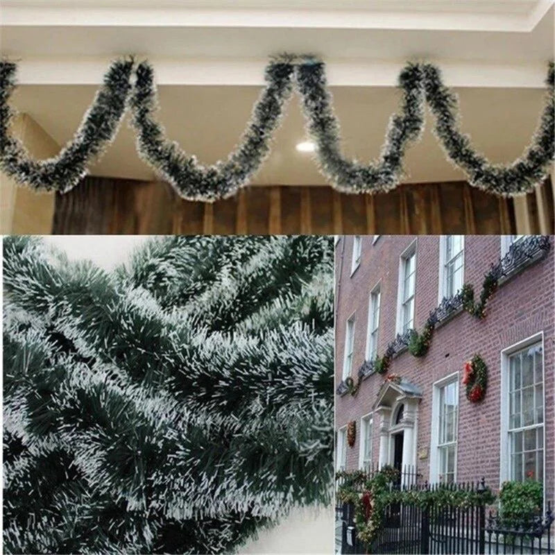 Christmas Garland – Snow-Flocked Decoration for Indoor and Outdoor Decoration