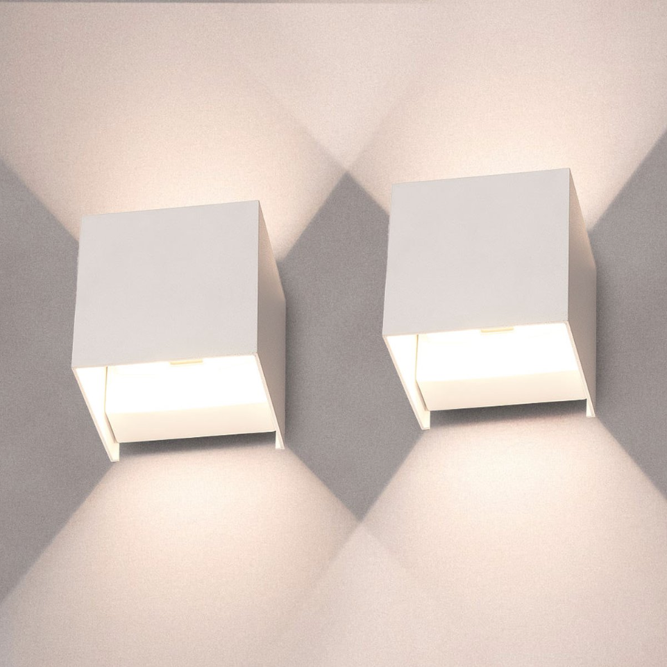 Modern LED Wall Light in Cube Design, Minimalist Wall Lamp for Hallway & Living Room