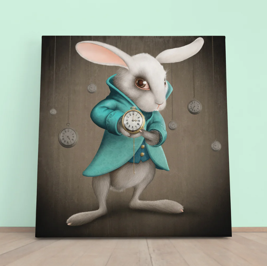 Cute Wall Clock with Rabbit Design – Perfect for Children's Rooms & Animal Lovers, Creative Design