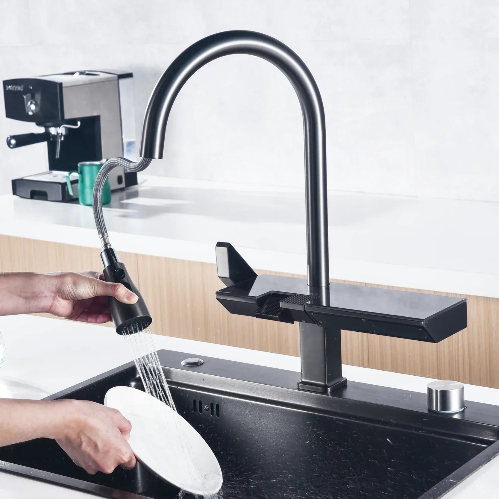 Digital Faucet with Touch Control – High-Quality Faucet with Temperature Display, Durable and Modern, Ideal for Smart Kitchens and Easy Operation