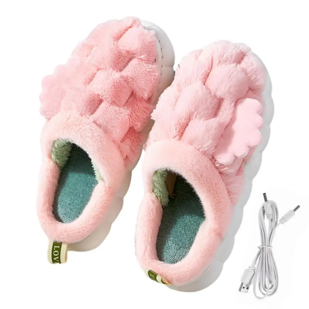 Warm Fluffy Slippers for Women – Cozy Slippers with Shared Heat, Non-Slip and Comfortable for Home, Perfect for Cold Winter Days