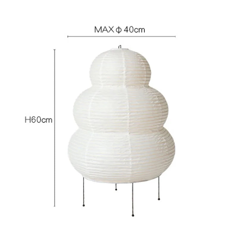 Adjustable Rice Paper Table Lamp, Japanese Paper Light for Office & Living Room