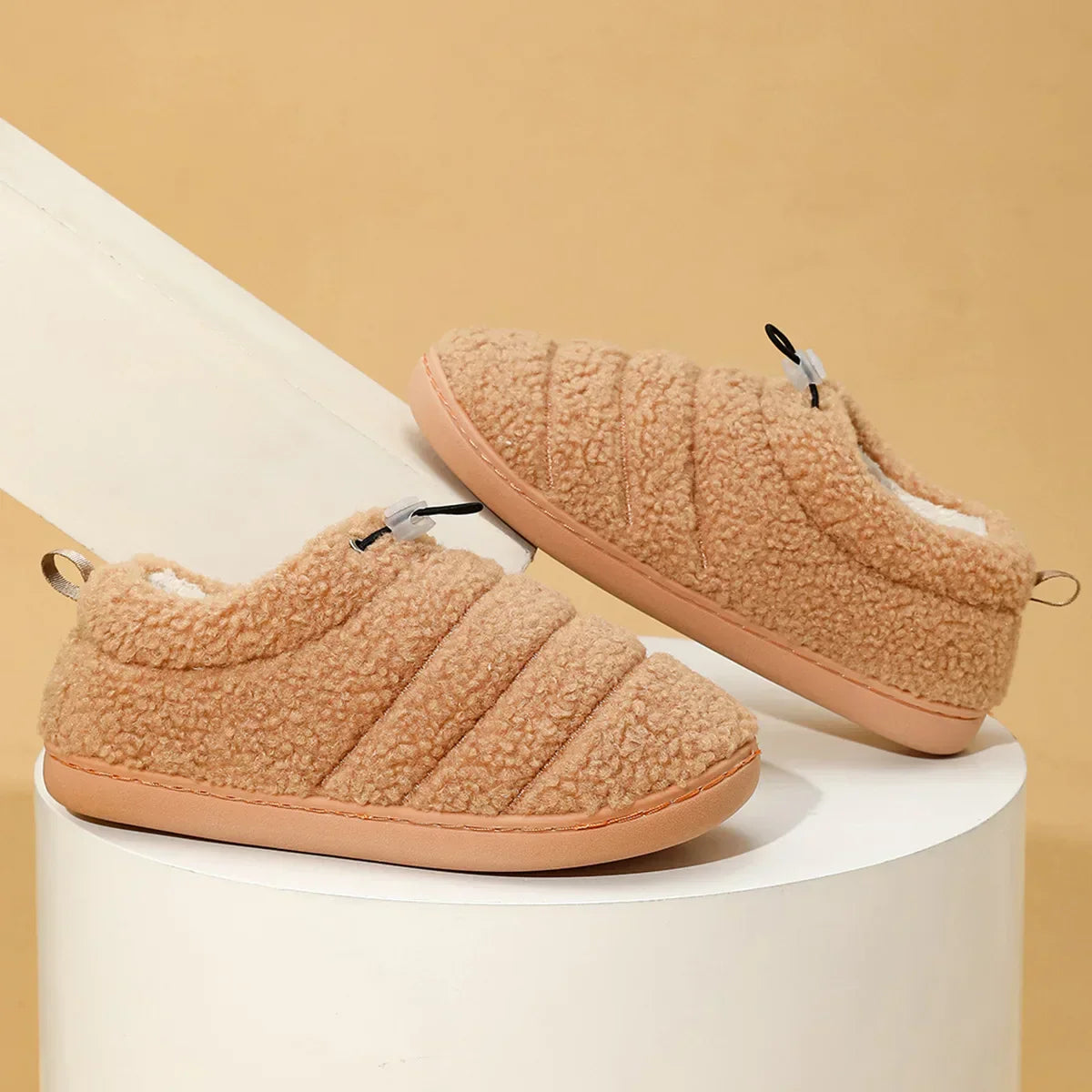 Soft Non-Slip Slippers for Men and Women – Fluffy, Warm Slippers with Non-Slip Sole for Comfort in Autumn and Winter