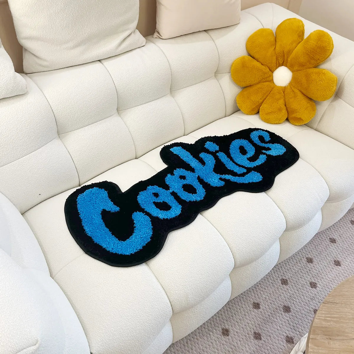 Whimsical Cookie Printed Design Rug