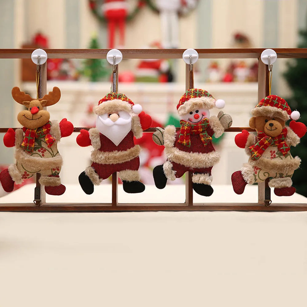 Christmas Tree Ornament Set – Christmas Decoration with Santa Claus, Reindeer, and Snowman