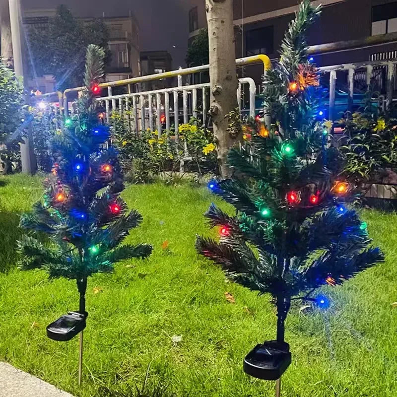 Waterproof Solar Christmas Tree String Lights – LED Garden Lighting for Outdoor Areas