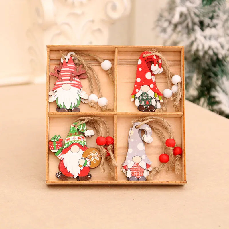 Christmas Wooden Ornaments – Festive Decor for Trees and Gift Wrapping